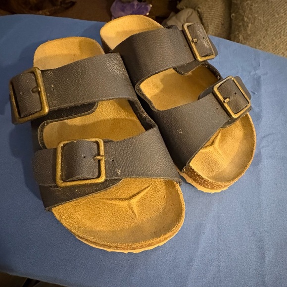 Kids Navy and Tan Sandals from The Place size 12 - Picture 1 of 4